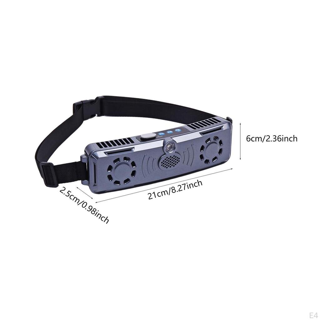 Persönlicher Outdoor-Taillenventilator 4 Geschwindigkeiten 2 Luftauslässe USB-Aufladung für Bauarbeiter