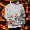Men's Hoodie with Halloween Print Single Pocket Casual Pullover Top