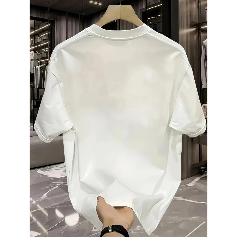 Womens 100% Casual Tee Soft Skin-Friendly Machine Washable Short Sleeve Round Neck Spring Summer Everyday Comfort Top