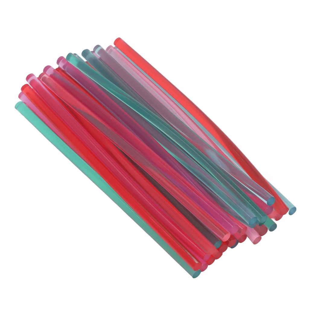 30Pcs Colored Hot Glue Sticks Strong Adhesion Good Toughness Eco Friendly Hot Melting Glue Sealing