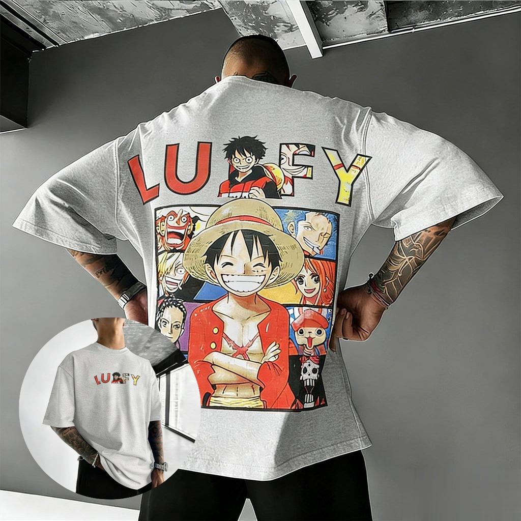 Oversized One Piece Luffy Anime Graphic T Shirt Men Women 2026 Summer Streetwear Tee Casual Short Sleeve Tops Cartoon Print Y2k