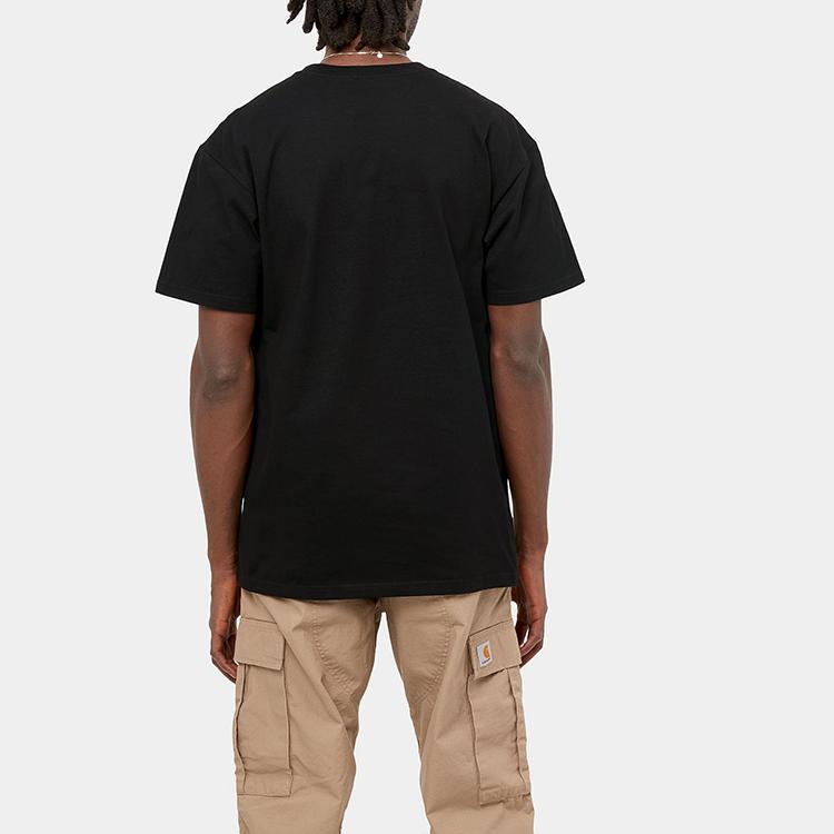 Carhartt WIP S/S Chase T-Shirt Black/Gold Men Streetwear I026391-00F-XX