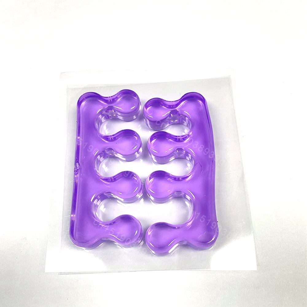 1pair Silicone Finger Toe Separator Soft-Silicon 4 Colors Flexible Finger Toe Spacers for Nail Polish Pedicure Tools