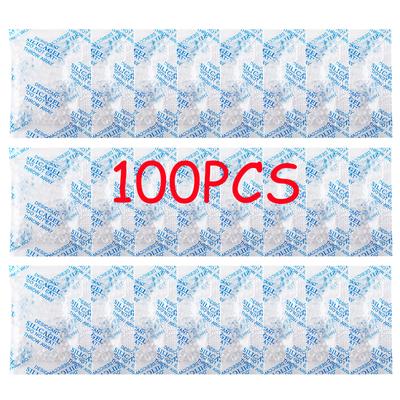 100-300PCS Non-Toxic Silica Gel Desiccant Damp Moisture Dehumidifier For Kitchen Room Living Absorber Bag Clothes Food Storage