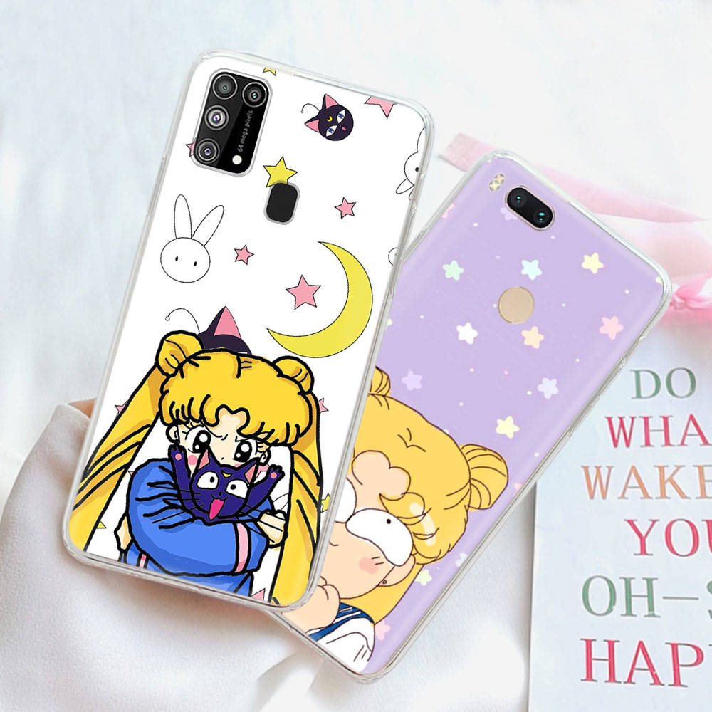 

Чехол для Xiaomi Redmi Note 13 VIVO Y20 Tecno Pova Samsung S24 Realme C3 OPPO F11 Moto E32 Infinix iPhone 15 Sailor Moon