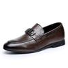 High-end small leather shoes men's soft-soled formal wear business 2025 new Korean version black leather shoes men's casual wedding shoes trend