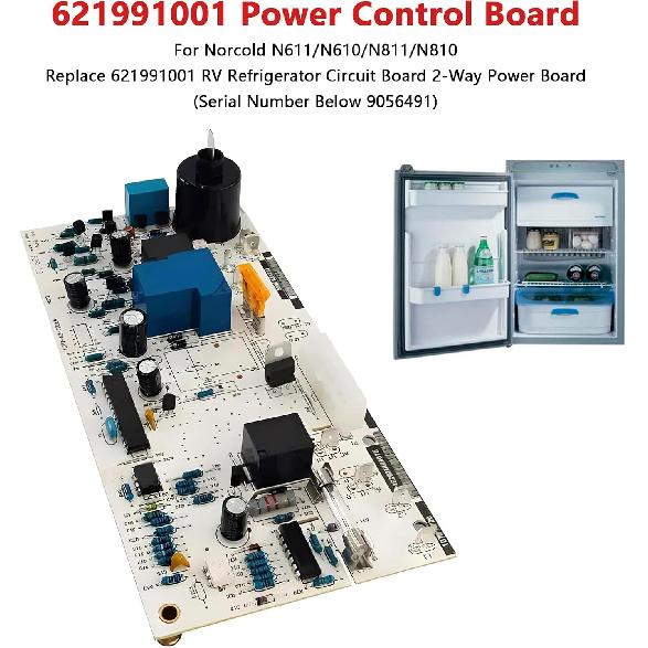 Topteng RV Refrigerator Control Board Kit 621991001 For Norcold N641 N841 Series 2-Way Control Board