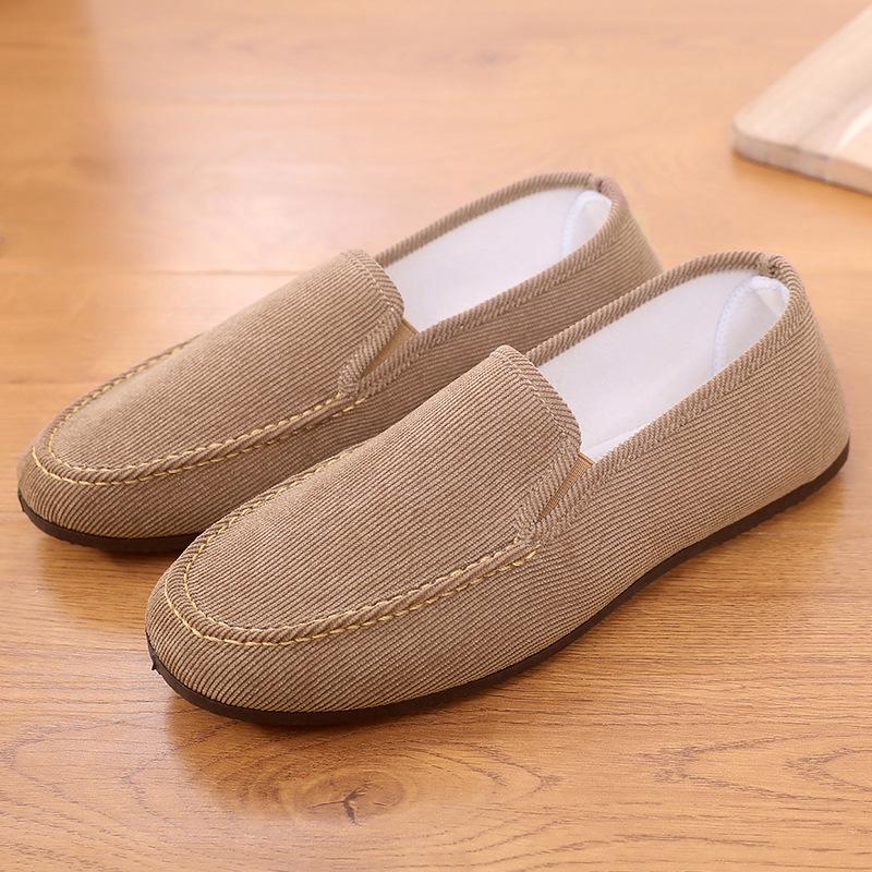 Man's Big Size Loafers Shoes Flats Slippers Fabric Slip-on Men Gommino Driving Shoes Fashion Summer Style Soft Male Moccasins