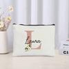 Personalized Makeup Bag Bride Gift Female Travel Organizer Canvas Side Bag Lipstick Eyebrow Pencil Box Wallet