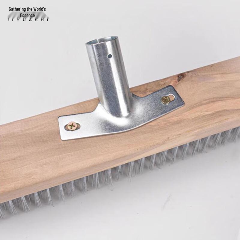 Jihuashi Long-Handle Stainless Steel Floor Scrub Brush