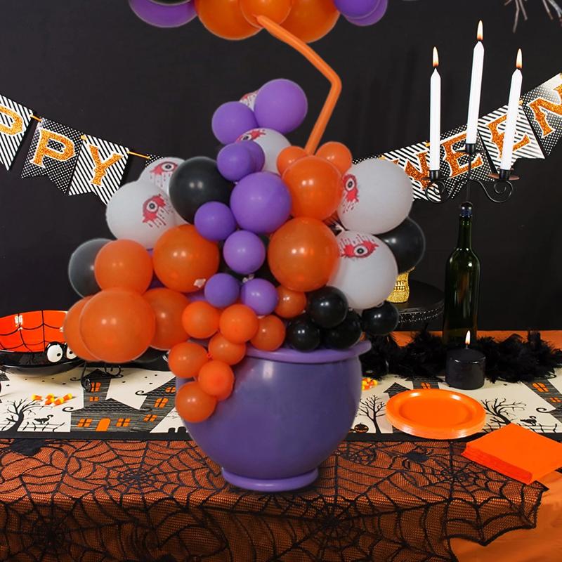97 STÜCKE/Set DIY Langlebige Hexenkesselform Partydekorationen Hintergrundballons Horror Halloween