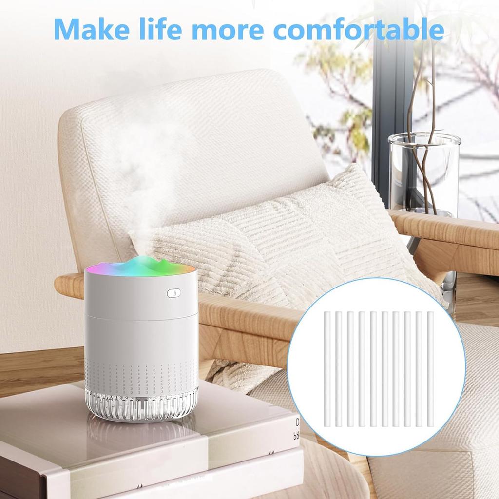 40pcs Humidifier Filter Cotton Sticks for Travel Aromatherapies Tampons Wands Humidifier Refills for Office and Bedroom