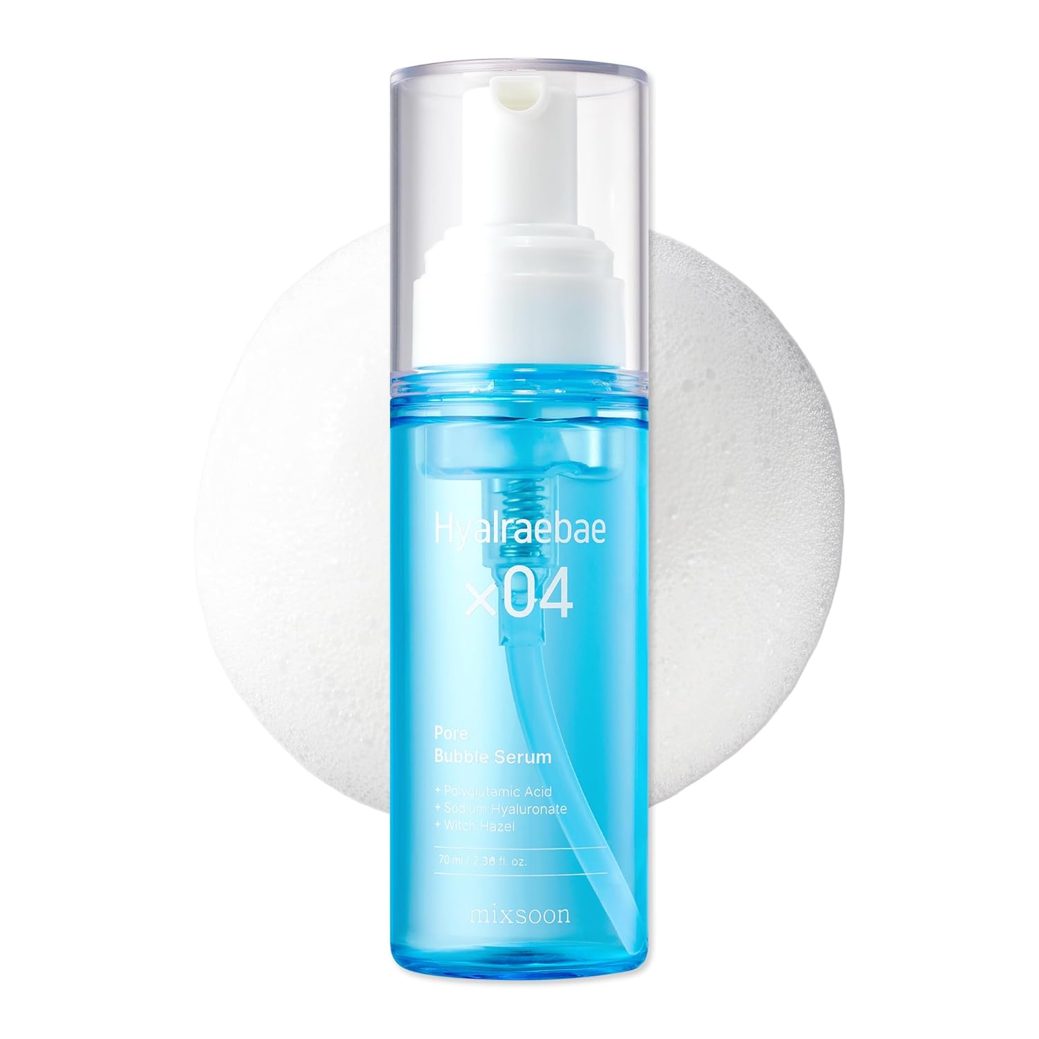 Mixsoon Hyaluronic Bubble Serum 70ml Skincare Pore Introduction Foam PGA Moisturizing Low Irritation Korean Cosmetics