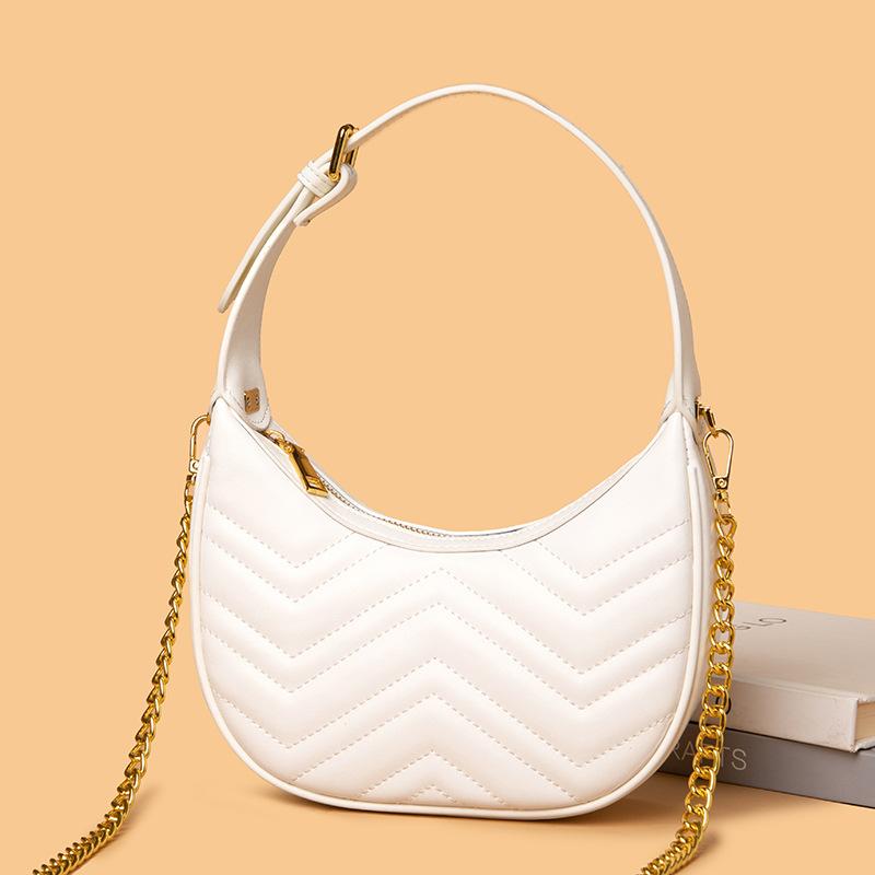 Leather Fashion Armpit Bag Summer Foreign Casual Shoulder Messenger Bag Simple Fashion Tote Bag Women