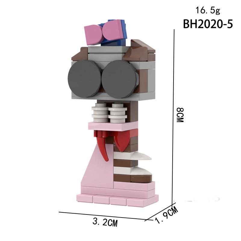 Sprunki Building Blocks Assemble Toy Doll Game Display Model Gift Decoration
