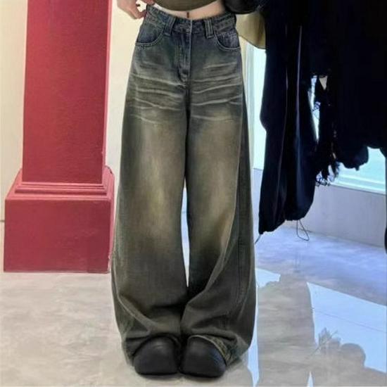 Women's High Waist Wide Leg Vintage Jeans