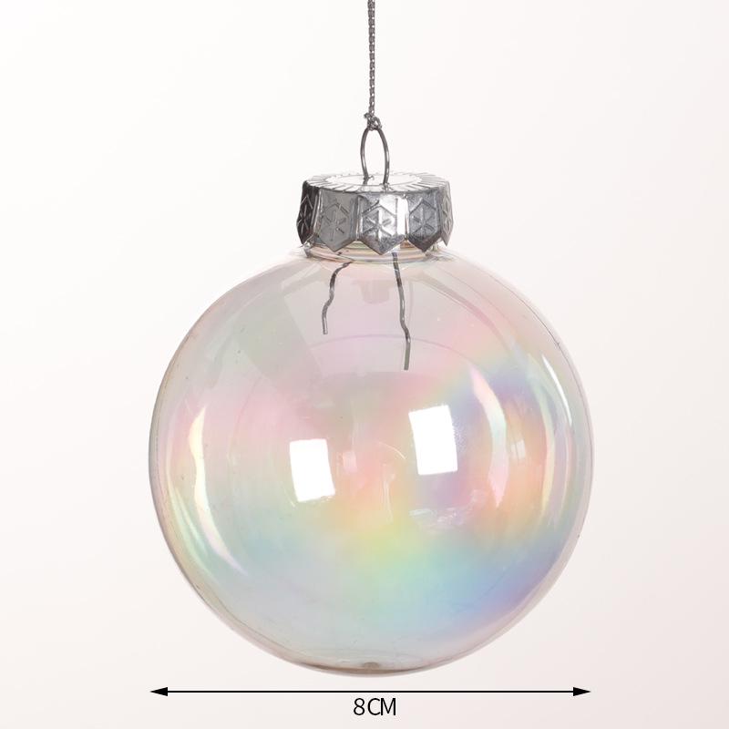 Clear PET Plastic Christmas Ornament Ball for Festive Decoration