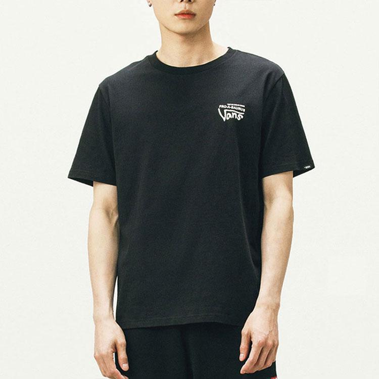 Vans T Shirts Unisex Black Crew Neck Moderate Straight Fit VN0A5F33BLK