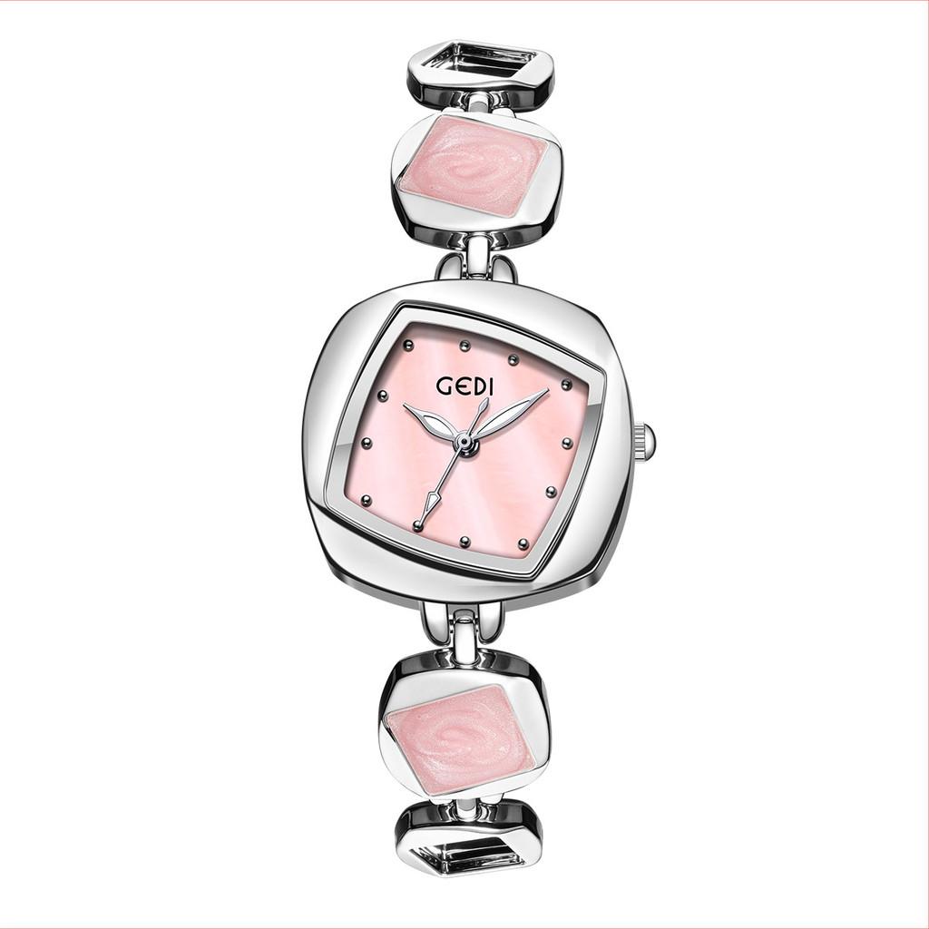 Fashion Ladies Watch With Water Resistance And Elegant Quartz Face розовый