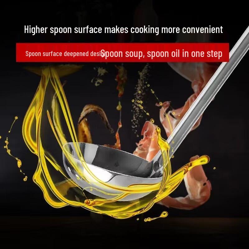 Edelstahl Suppenkelle mit langem Griff für Buffet