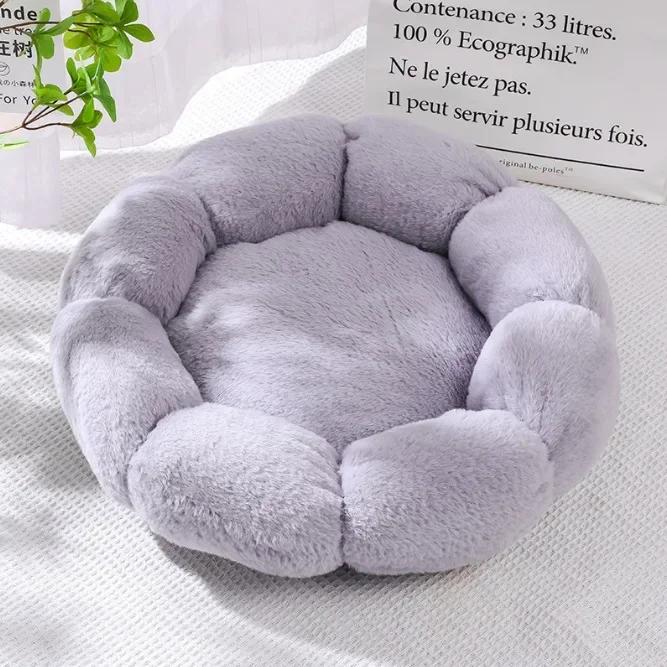 Flower Cat Nest  Autumn and Winter Dog Nest Closed Cat Nest Winter Warm Pet Supplies Four Seasons Universal Internet Celebrity