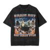 Men Women Harajuku Washed T-shirts Brain Rot Has Taken Over Funny Cat Meme Print Shirt Merch High Street  Tee Shirt