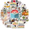 Reading Book Stickers Students School Season Diy Gift Toys Decoration Decal For Scrapbook Journal Laptop Phone Bottle Waterproof