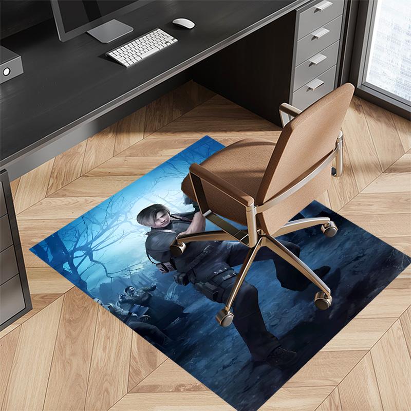 Resident Evil Leon S. Kennedy2 Printed Absorbent Washable Carpet, Non-Slip Bathroom Mats, Kitchen Rugs, Yoga Mat,Living Room Entrance, Camping Picnic