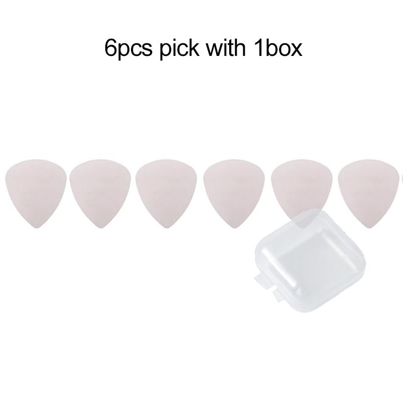 

6/12pcs Guitar Picks with Box Stainless Steel Metal 0.3mm Electric Guitar Bass Picks Plectrum Guitar Parts Accessories TMZ