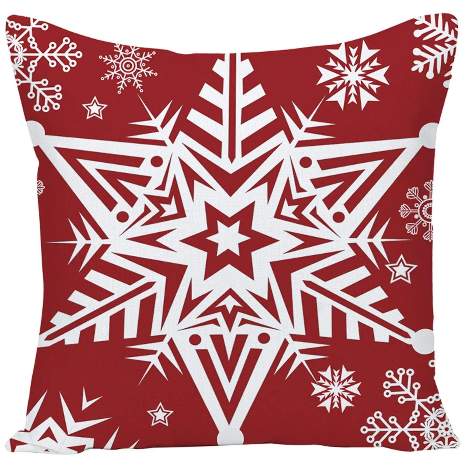 

Наволочки с рождественской тематикой Аксессуары для автомобиля Офис Санта-Клаус Гостиная Диван Домашние наволочки 40x40cm