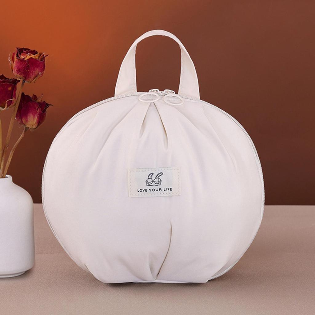 Organized Bags For Bra Divided Storage Tote Bag With Handle For Panties Zippered Multi-Layered Bra Organizer Pouch For Women