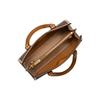 New MICHAEL KORS Chantal Artificial Leather Shoulder Bag, Handbag Small Women's Dark Brown/Acorn Brown 30F2G7CM1B-252