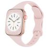 Dünnes Silikonarmband für Apple Watch 40 mm 44 mm 45 mm 41 mm 38 mm 42 mm, einfarbiges Armband für IWatch Serie 1 2 3 4 5 6 SE 7
