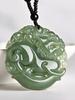 Unisex Clear Water Hetian Jade Pixiu Pendant, Double-Sided Carving with Certificate