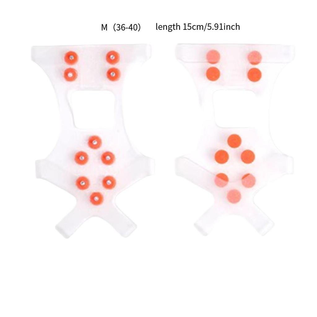 1 Pair Ice Cleats Universal Size Anti-Slip Grips with Steel Spikes for Shoes and Boots Shoe Spikes for Climbing Winter Hiking