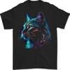 A Fantasy Cat With Fresh Colors 3 Men's 100% Cotton T-Shirt - Men's Summer Cotton Graphic Tee