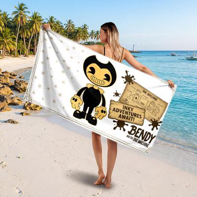 Large Beach TowelBendy and the Ink Machine Soft Absorbent Towel Beach Bath Home Use