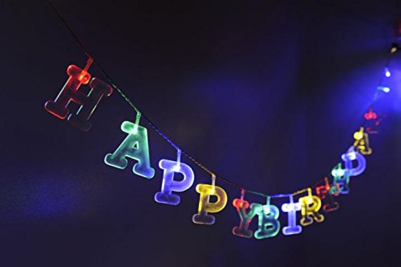BRUNO Alphabet Garland Light White Idea International BOA038-WH