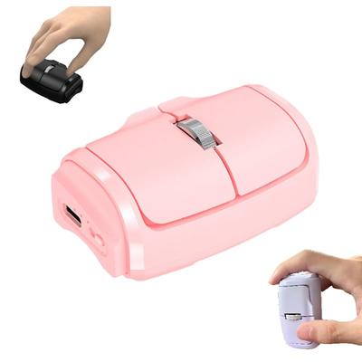 Wireless Finger Mouse, Bluetooth 2.4GHz, PortraitLandscape Use, One-Handed Operation, Rechargeable, Portable, Type-C, Lightweight, Ultra-Compact, Low