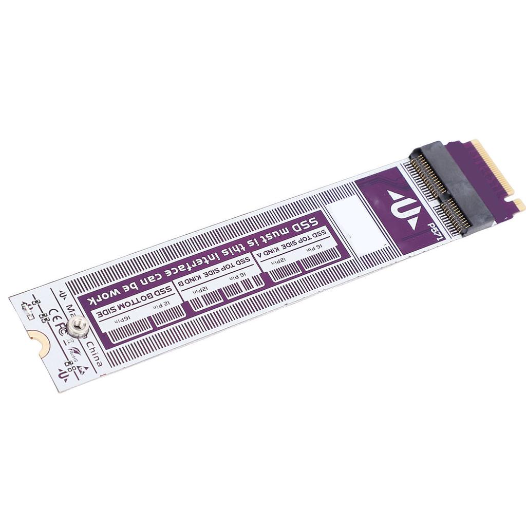 M.2 NVME SSD To 12pin 16pin Adapter Card Fit for OS X Air A1465 A1466 M.2 NVME SSD Adapter Card Module