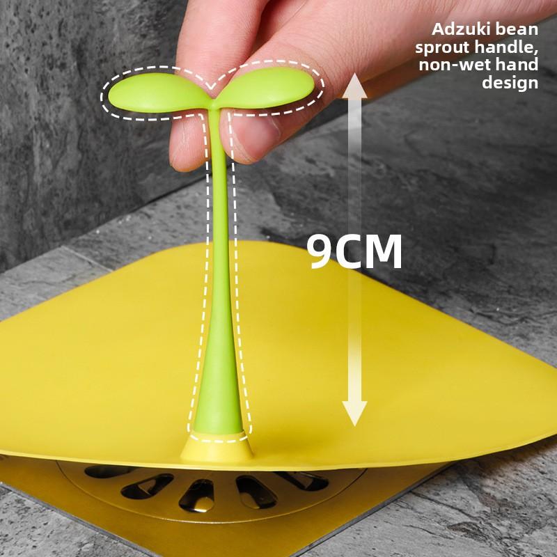 Silikon Bohnensprossen Bodenablaufmatte Badezimmer Geruchsdicht Insektensicher Stopfen Bodenabdeckung Haushalt Deodorantmatte