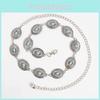 Vintage Turquoise Metal Waist Chain For Women Stylish Jewelry Gift For Adults
