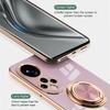 Luxuey Plating Gloss Surface Silicone Phone Case For Honor 300 200 Pro Smar Lite Ultra X9 8 7A B C 360° Rotate Ring Holder Cover
