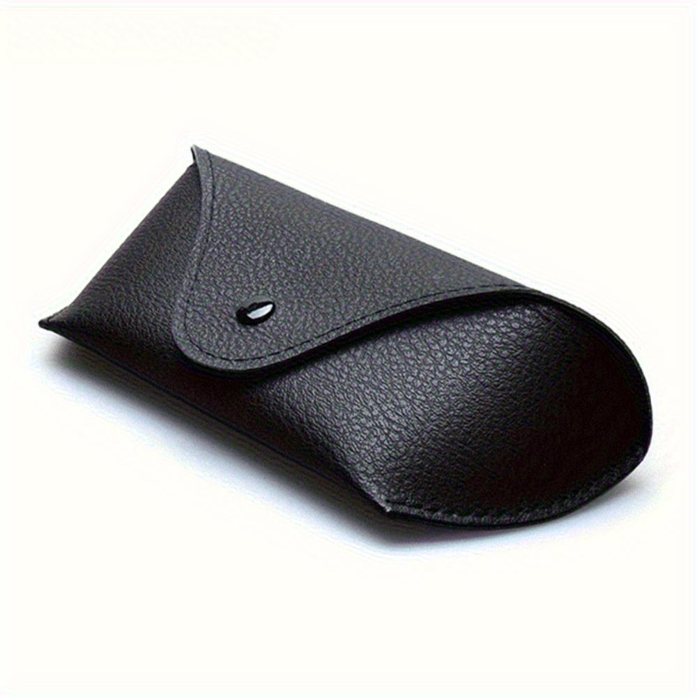 Zipper Sunglasses Case High Quality Black PU Leather Protective Glasses Box