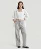 Delma W Linen Touch Semi-Wide Elastic Waist Pants - Sand