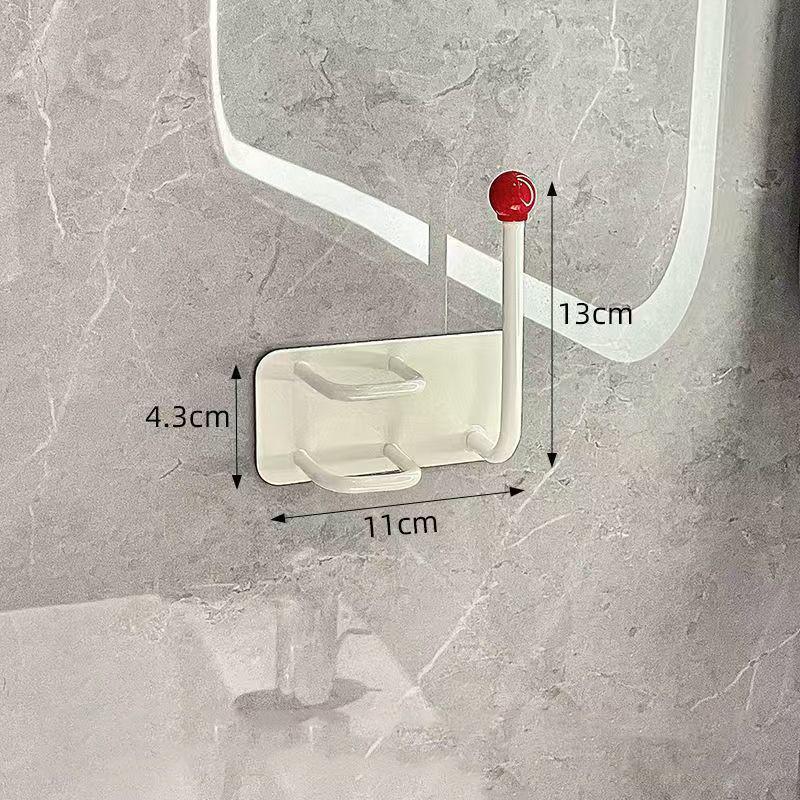 Bathroom Hair Tie Headband Hook Wall Mounted Storage Rack No Drill Comb Organizer Jewelry Adhesive Hook For Home Shower Vanity