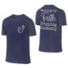 Walking By Faith Tripping Constantly Christian Bible Quotes Tshirt Unisex Aesthetic 100 Cotton T Shirts Summer Crewneck Tees