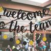 Welcome to Team Banner Black Gold Flash Welcome Banner for New Employees Team Members Colleagues Staff Colleagues New Teachers Welcome Party