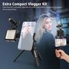Smartphone-Camera-Video-Microphone-Vlogging-Kit, SYNCO Vlogger Kit 2 Shotgun Microphone with LED Light, Mini Tripod, Mini Ball Head, Phone Holder for