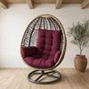 Egg Chair Cushion Waterproof Hammock Chair Cushion Outdoor Indoor Hanging Chair Cushion Replacement for Garden Yard Swing Chair